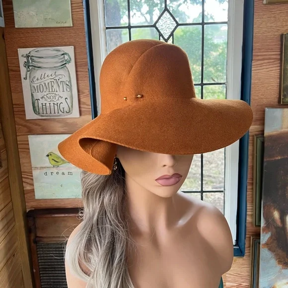 Chestnut Wide Brimmed Wool Rancher - avconcontrols.com